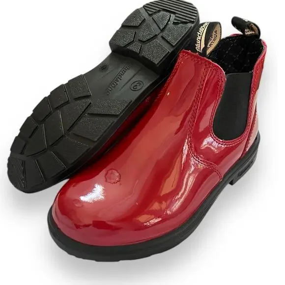 Blundstone 2253 Chelsea BootsBig Kids Girls UK 3 = US 6 Patent Red NEW